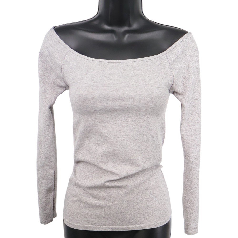 Intimately Free People Heather Gray Off Shoulder Stretch Top XS/S Balletcore